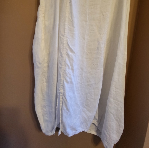 Animale. Linen sleeveless shift dress. White. S/M - Picture 3 of 7